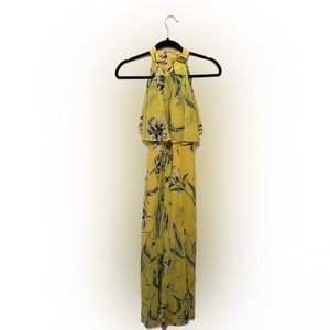 Eliza J yellow floral maxi dress